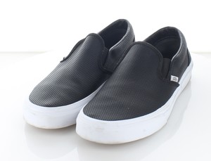 vans perforated leather slip on