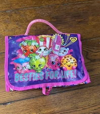 NWT Shopkins Travel Organizer Carrier Bag Figure Storage Handle Carrying Case