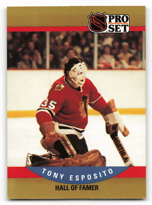 1990-91 Pro Set #659 TONY ESPOSITO Chicago Blackhawks NICE CARD !!!