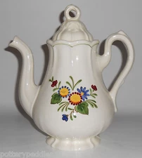 Metlox Pottery Poppy Trail Quail Ridge Coffeepot Mint 