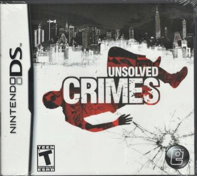 Unsolved Crimes NDS (Brand New Factory Sealed US Version) Nintendo DS