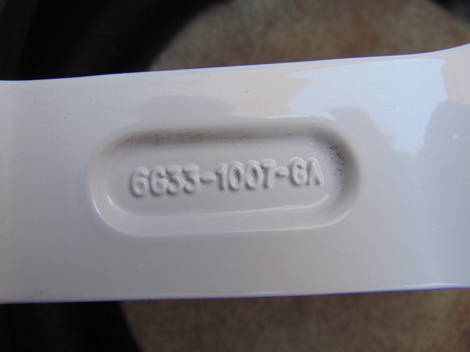 1 USED Silver OEM Aston Martin Vantage 19X9.5 REAR Rim TPMS 6G33-1007 FREE SHIP