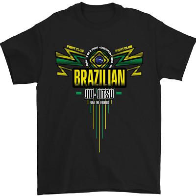 Brazilian Jiu Jitsu MMA Herren T-Shirt Gil dan G5000 100% Baumwolle Schwarz