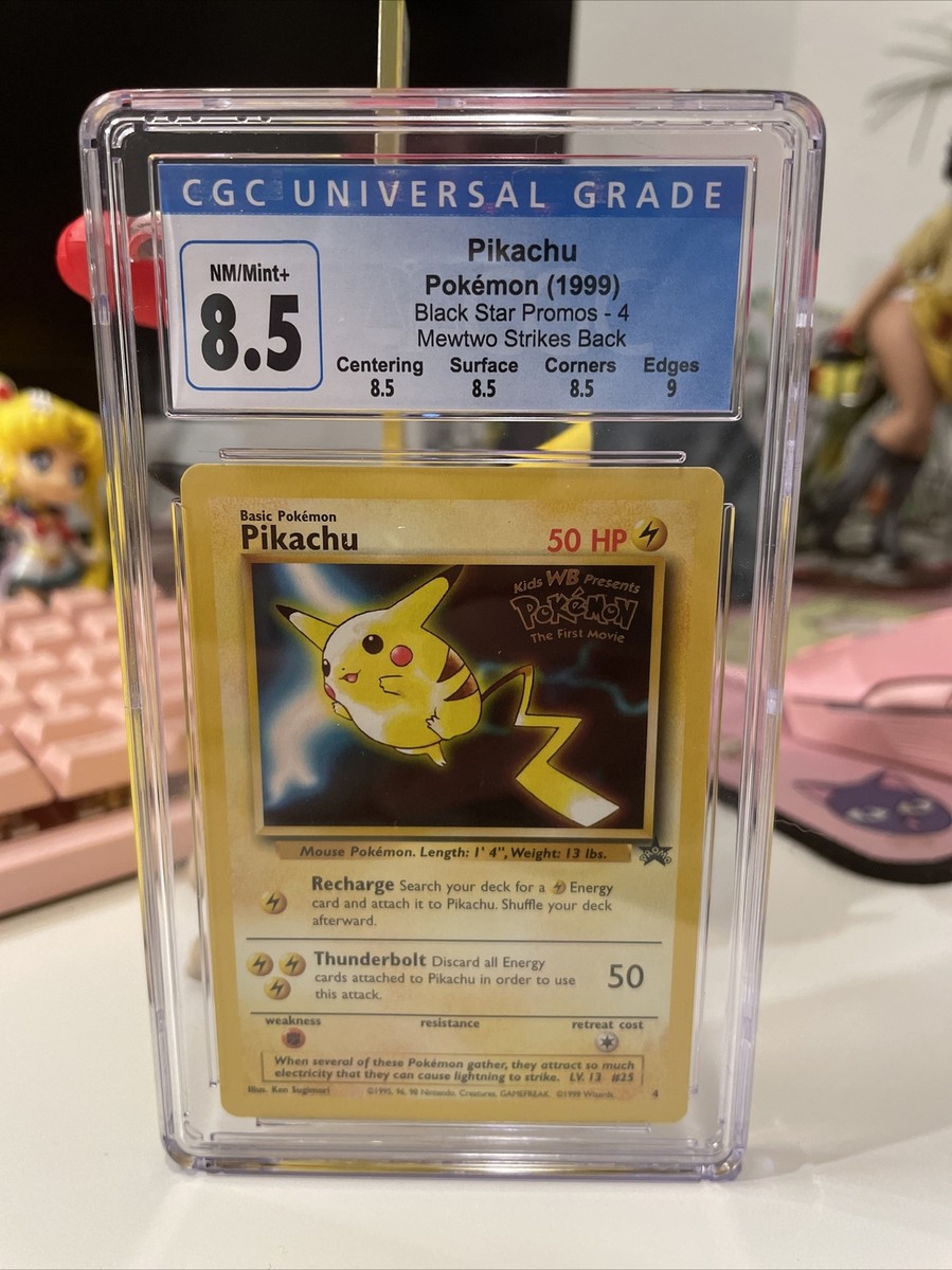 PIKACHU black Star Promo CGC 8.5 ! | eBay