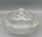Vintage Pyrex Originals Clear #023 1.5 qt. Round Covered Casserole
