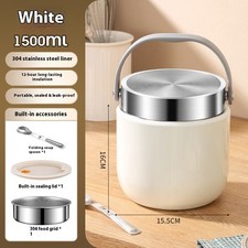 Thermal Food Container Stainless Steel 1500 ml Leak Proof Container with Lid