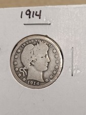 1914 BARBER Quarter Dollar