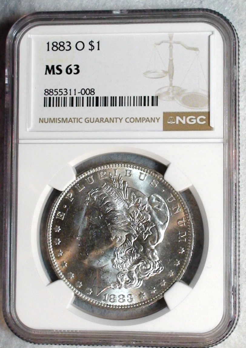 アメリカ　銀貨 1883-O　モルガン　シルバーダラー PCGS MS　63 アメリカ 銀貨 1883-O モルガン シルバーダラー PCGS MS 63 MS 63
