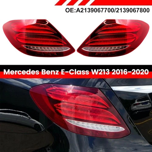 Left+Right Taillight LED Brake Light For Benz E-Class W213 2016-2020 2139067700 - Picture 10 of 12