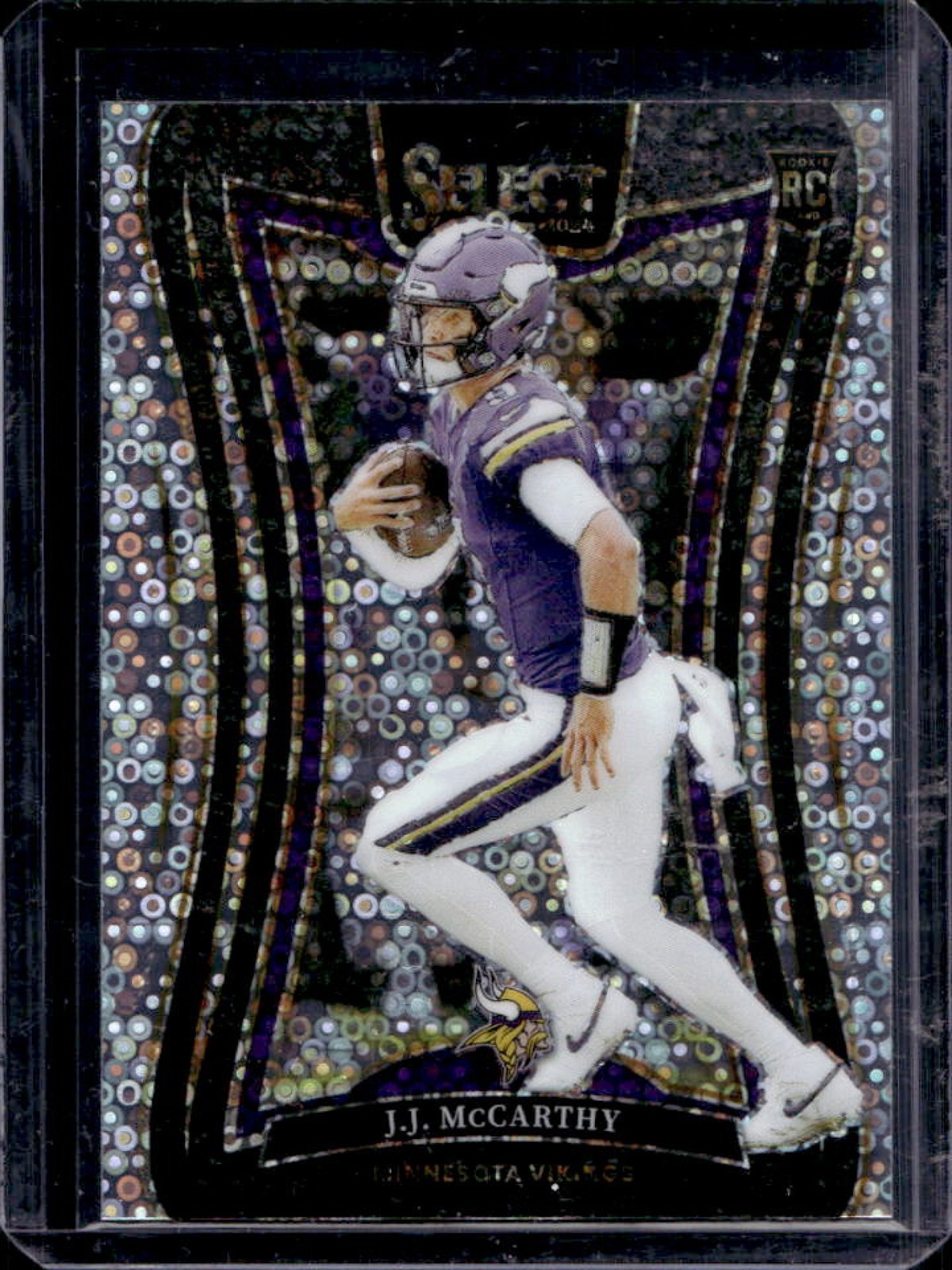 2024 Select JJ McCarthy Suite RC Disco Prizm Rookie #342 Vikings