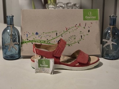 Gina G Vario Red Leather Size 7 Women's Sandals