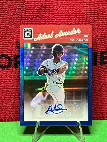 Adael Amador [Blue] #1990-AA 2023 Panini Donruss Optic Retro 1990 Signatures card