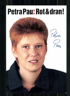 Petra Pau Autogrammkarte Original Signiert # BC 224503