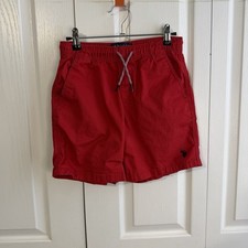 US Polo Assn Red Embroidered Logo Shorts Boys Size Large 10-12 Summer Beach