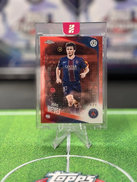 Joao Neves 1/1 Topps Chrome Logofractor Paris Saint Germain PSG 2025-26