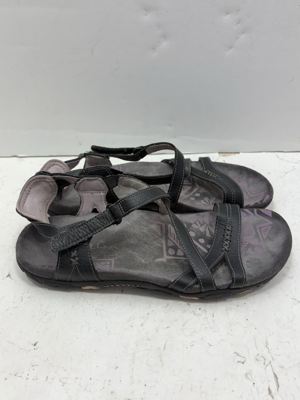 Merrell Keepsake sandali da passeggio donna 7 cinturini nero lilla scarpe