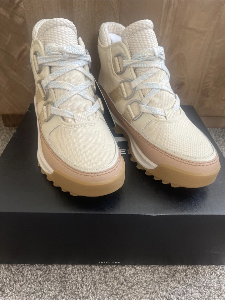SOREL Women's Chukka Ona Rmx Waterproof, Bleached Ceramic/Canoe, Size 9 NEW - Image 1 of 4