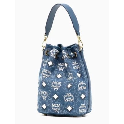 MCM Blue Denim Bucket shoulder bag | eBay display picture 1