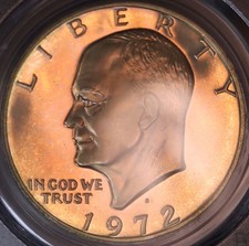 1972 S Eisenhower Silver Dollar PCGS PR68CAM, FREE SHIPPING