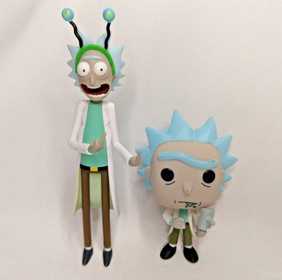 RICK & MORTY Figures Funko Mystery Mini flask 2019 Explicit Content Flip Off