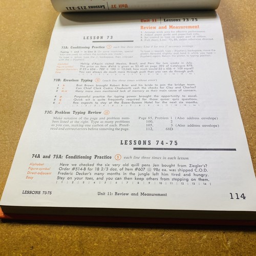 Vtg 1967 20th Century Typewriting Complete Course 9th Edition T30 Hardcover H968 - Picture 11 of 14