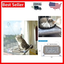 Spacious Cat Window Hammock - Waterproof Perch for Large Cats, Easy Install