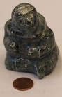 11/10. Canadian Eskimo Art, Inuit Carved Soapstone Man, Signed