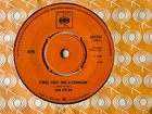 BOB DYLAN TIMES THEY ARE A-CHANGIN' 7" CBS (1965) VG+ FOLK  ENGLAND