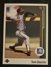 1989 Upper Deck Tom Glavine Baseball Card #360 Braves Cy Young HOF VGEX O/C