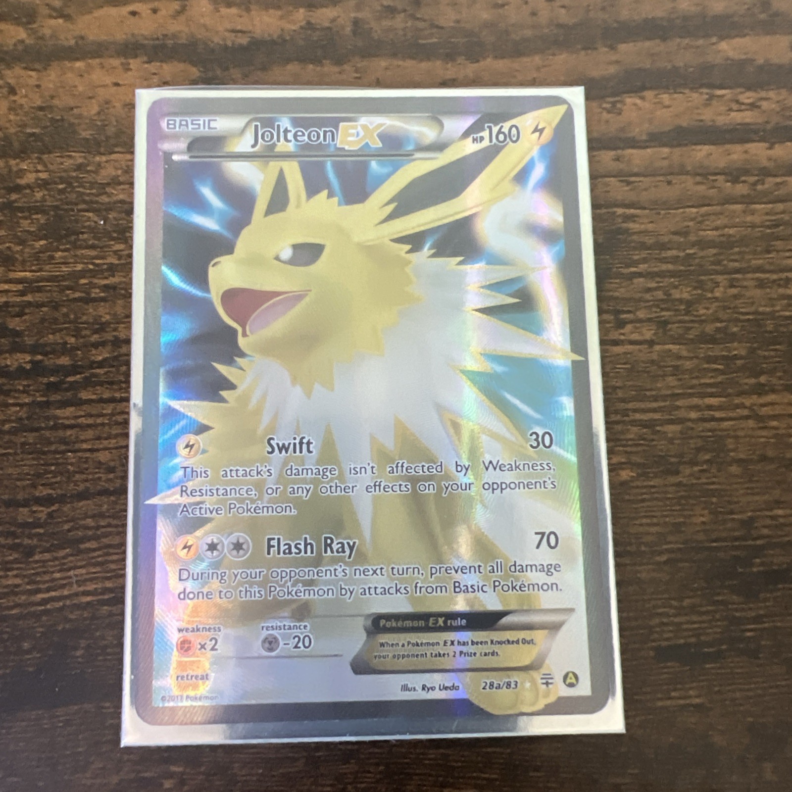 Jolteon EX 28a/83 Generations Ultra Rare  Full Art Holo Pokemon Card * New *