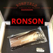Ronson Ronfield Collectible Lighter Brown Unused Vintage Outdoor Zippo