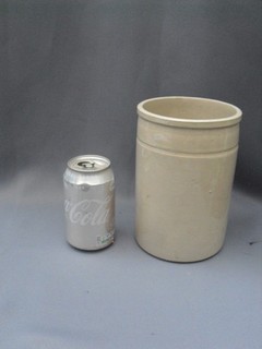 Antique stoneware jar ideal utensil pot 64oz jar no damage kitchen storage