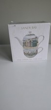 Tea For One Sandy Bay Beach Fine China Ceramic One-Person Tea Set Single Serve