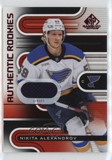 2022 Upper Deck SP Game Used Authentic Rookies Red Jersey Nikita Alexandrov 0bz8