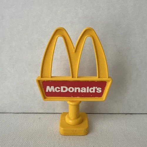 Vintage 1989 Fisher Price Little People McDonalds Playset Golden Arches Sign