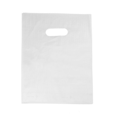 SSWBasics Small Low Density White Merchandise Bags - 9 W x 12 H - Case of 1000