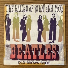 The Beatles Ballad Of John & Yoko : Old Brown Shoe - PS Holland 1969 Vinyl 7"