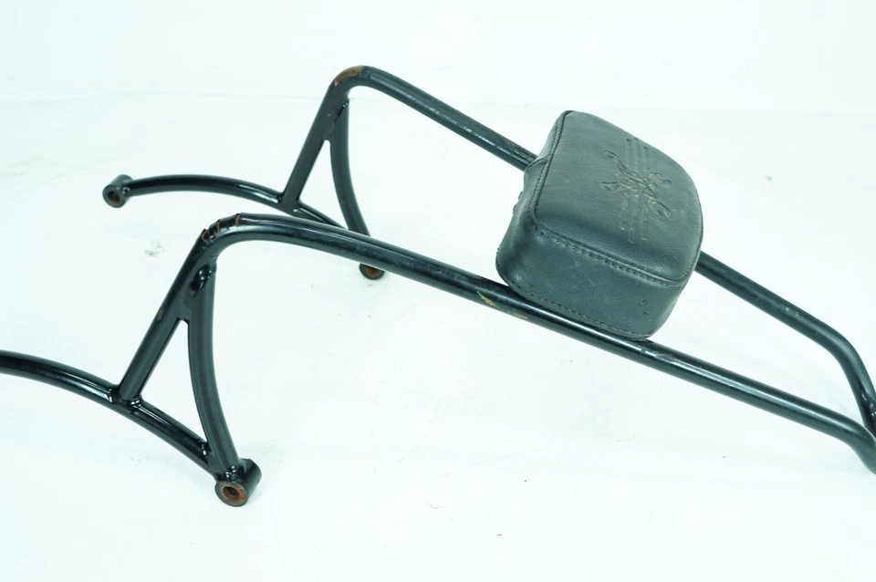 01 Harley Sportster Hugger XL883 Black Rear Sissy Bar w/ Passenger Backrest 1344 - Image 4 of 4