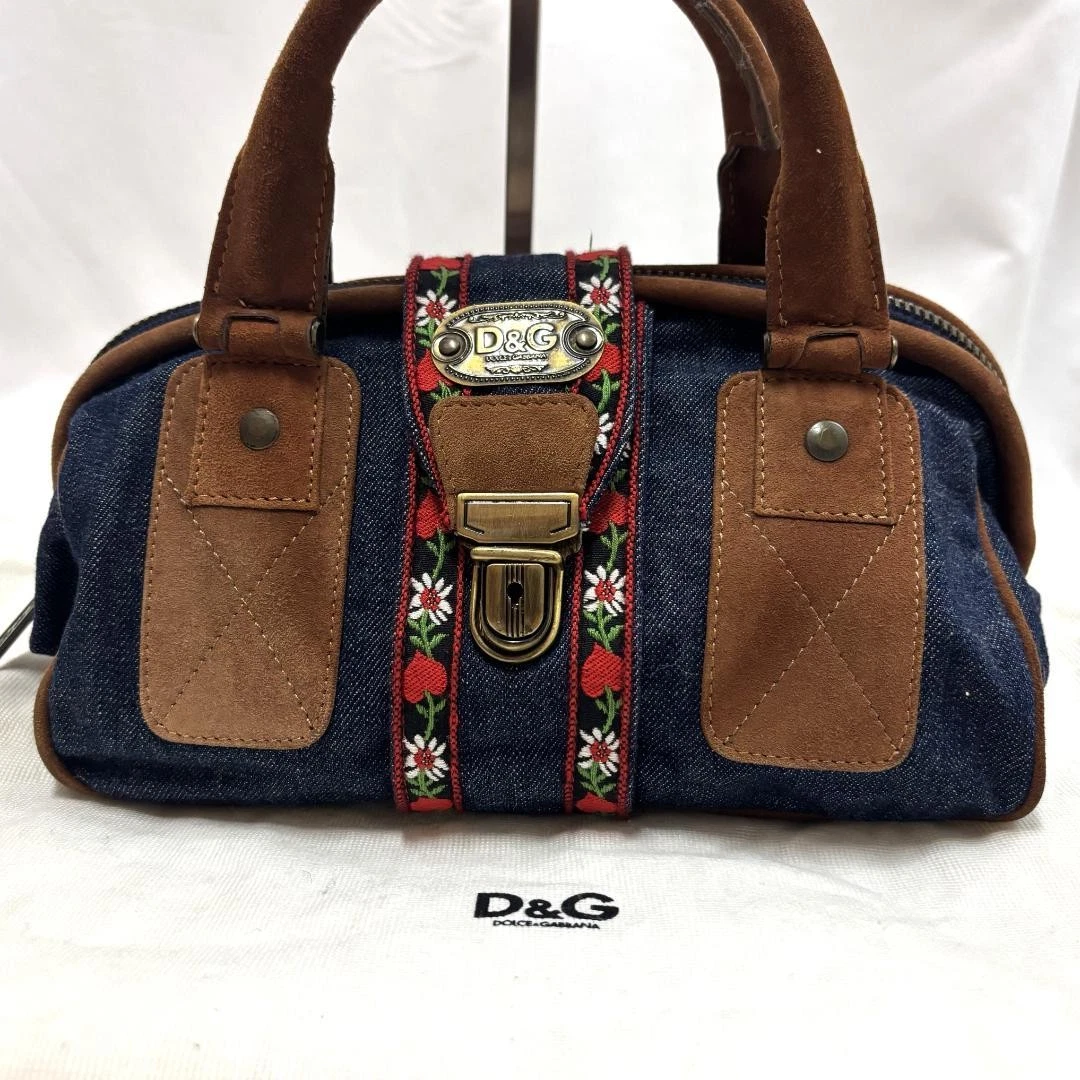 Dolce&Gabbana Women's Suede Exterior Brown Bags & Handbags for