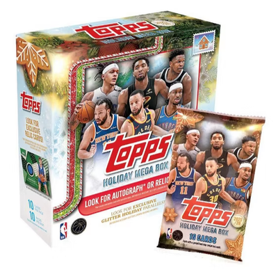 NBA TOPPS HOLIDAY MEGA BOX 1カートン 20BOX 2025-26 Topps Holiday Basketball NBA Trading Card Mega Box - 8