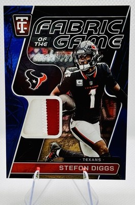 Panini 2024 Totally Certified Stefon Diggs Texans Mirror Blue MEM /75 #FG-STF