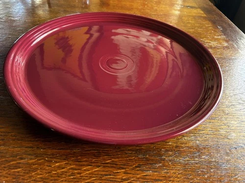Fiestaware 15” Pizza Tray Fiesta Burgundy Chop Plate - Excellent Condition!