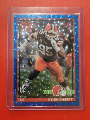 2026 Topps Flagship Myles Garrett Browns 91TF-26 Blue 093/150 91 Topps Football