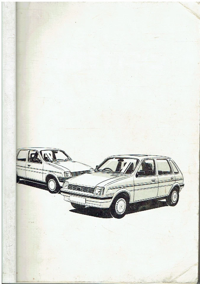 AUSTIN METRO Mk2 1.0 & 1.3 (INCL VDP MG & TURBO) ORIG 1988 FACTORY REPAIR MANUAL - Image 1 of 1