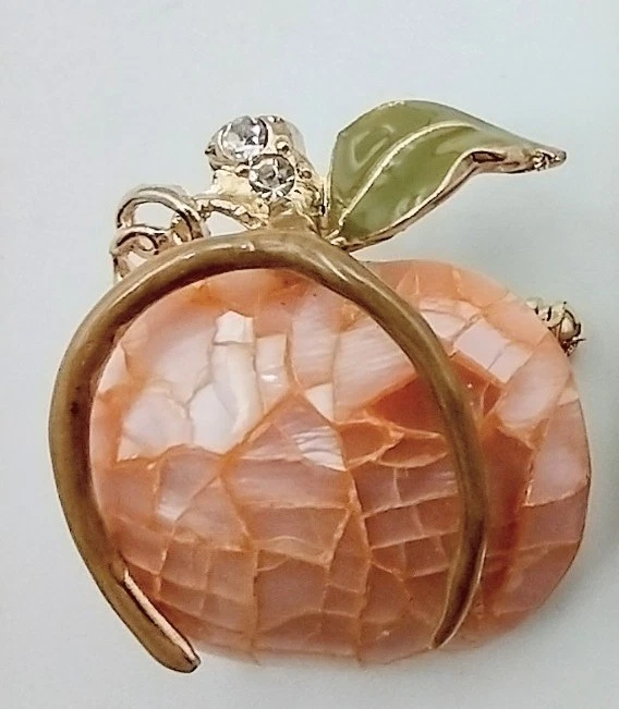 Broche Pin Dorée En Forme D'infini Signée Liz Claiborne - Longueur 9 Cm, état Excellent