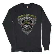 Special Forces De Oppresso Liber Long Sleeve T-shirt US Military Green Berets