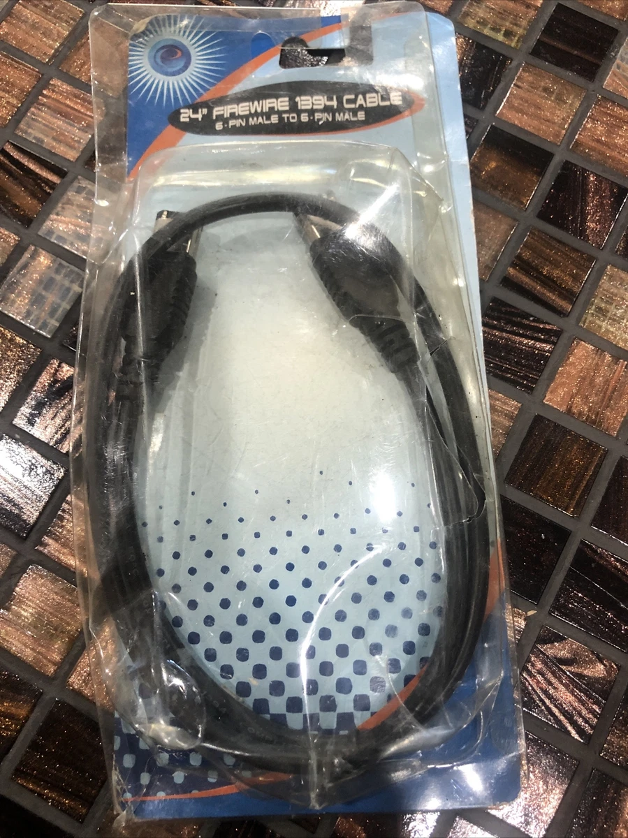 Firewire 400 4-pin Cable, IEEE-1394a, Black, 6ft