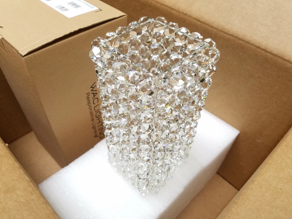 WAC Lighting MP-LED939-WD/BN Níquel Cepillado 1 Luz 4-1/2"W Colgante Cristal LED Foto 3 de 4