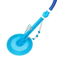 Automatic Suction Pool Cleaner, Side Climbing Pool Cleaners with 10 Hose,Blue