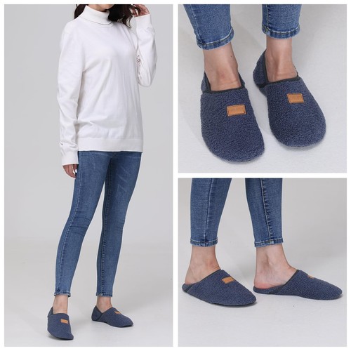 Slipper for Women Men Slipper Socks Fuzzy House Shoes Rubber Sole Slip On Sof... - Picture 2 of 6